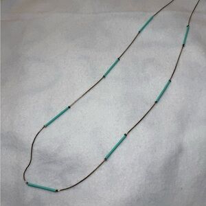 Plunder Elegant Turquoise and Silver Necklace